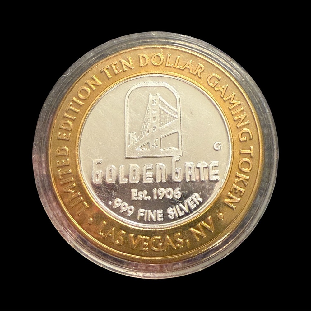 Golden Gate Silver and Gold Gaming Token